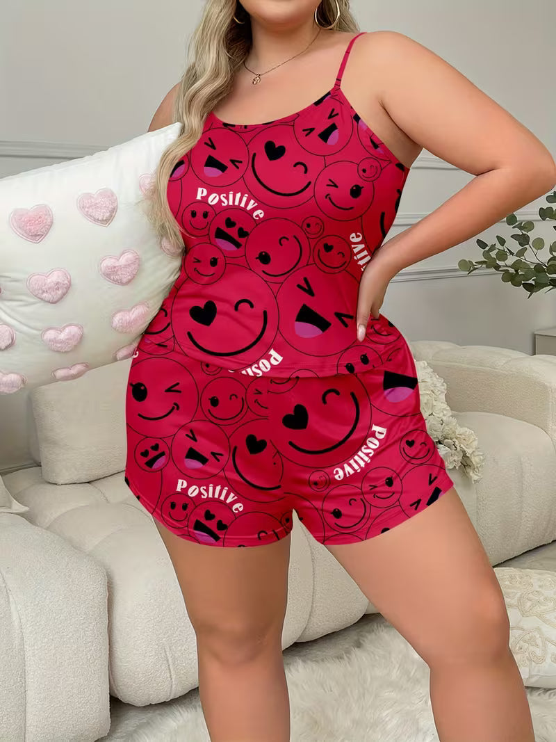 Two-Piece Pajamas, Summer Sleepwear, All-Season Nightwear, 2pcs