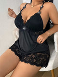 Loose Lace Halter Pajamas for Women, Casual V-neck, Comfortable and Sexy Home Wear Set