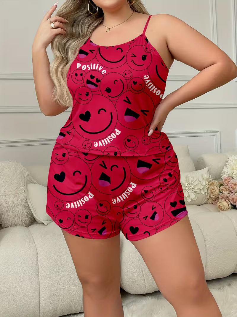 Two-Piece Pajamas, Summer Sleepwear, All-Season Nightwear, 2pcs